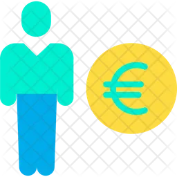 Euro Salary  Icon
