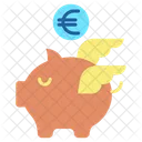 M Investitionskapital Euro Ersparnisse Sparschwein Symbol