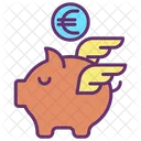 M Investitionskapital Euro Ersparnisse Sparschwein Symbol