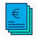 Euro Kontoauszug Euro Kontoauszug Symbol