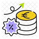 Euro Tax Interest Rate Tax Rate Icon