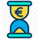 Hourglass Euro Time Icon