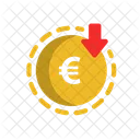 Euro-Abnahme  Symbol