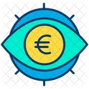 Vue Sur Leuro Euro Eye Euro Icône