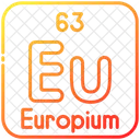 Europium Chemistry Periodic Table Icon