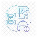 Ev Battery Electric Vehicle Charging Infrastructure アイコン