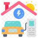 Ev Home Alert Charging Ev Charging Home Charging Icon