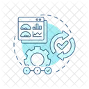 Evaluacion Comparativa De Procesos Proceso Benchmarking Icon