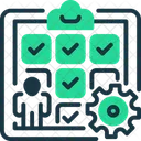 Adquisicion De Talento Evaluacion De Candidatos Busqueda De Empleo Icono