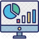 Evaluacion Empresarial Analisis Grafico Analisis En Linea Icono