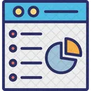 Evaluacion Empresarial Analisis Grafico Analisis En Linea Icono