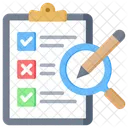 Evaluacion Verificacion Herramientas Icono