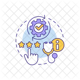 Evaluate and iterate  Icon