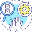 Evaluate and optimize success  Icon