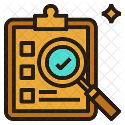 Evaluation Icon - Download in Colored Outline Style