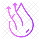 Evaporation Water Heating Icon