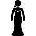 Evening Dress Dinner Dress Icon