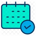 Calendar Approved Planning Schedule Icon