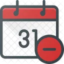 Event Calendar Remove Icon