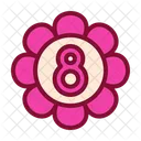 Flower Eight Womens Day Icon