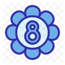 Flower Eight Womens Day Icon