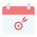 Event Goal Calendar Goal Event Aim Icon