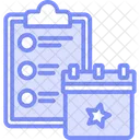 Event Planning Duotone Line Icon Icon