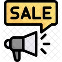 Online Shopping Event Sale Promotion Megaphone Icon