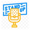 Stand Up Evento Festival Icono