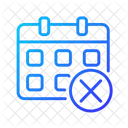 Calendario Tiempo Disminucion Icono