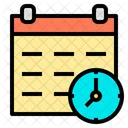 Calendario Horario Oficina Icono