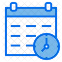 Calendario Horario Oficina Icono