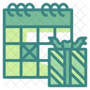 Evento Cumpleanos Caja De Regalo Icono