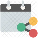 Calendario Horario Evento Icono