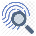 Evidence Fingerprint Investigation Icon