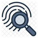 Evidence Fingerprint Investigation Icon