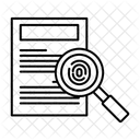 Evidence Investigation Crime Icon