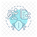 Evidence Sharing Secure File Sharing Data Transfer Icon