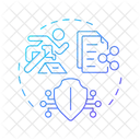 Evidence Sharing Secure File Sharing Data Transfer Icon