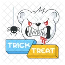 Evil Bear Devil Bear Spooky Bear Icon