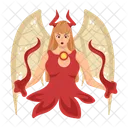 Devil Fairy Evil Fairy Fantasy Character Icône
