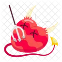 Evil Heart Hurt Devil Icon