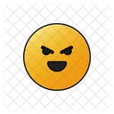 Evil Laugh Face  Icon