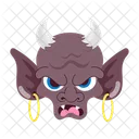 Evil Mascot Devil Monster Icon