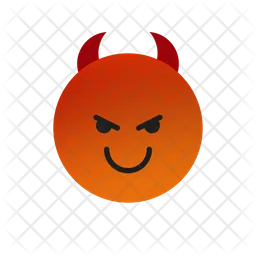 Evil Smile Emoji Icon