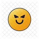 Evil Smile Face  Icon
