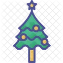 Festive Tree Christmas Cheer Holiday Elegance Icône