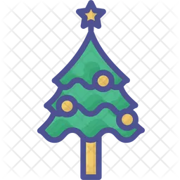 Evoking the Spirit of Christmas with Decoration Tree  Icon