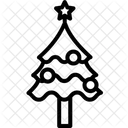 Evoking the Spirit of Christmas with Decoration Tree  Icon