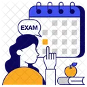 Exam Schedule Reminder Planner Icon